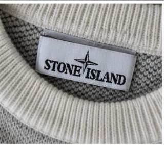 Jersey Stone Island Gris con Logo