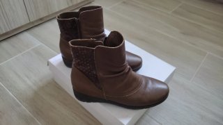 Botines marrones mujer