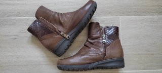 Botines marrones mujer
