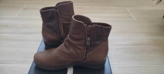 Botines marrones mujer