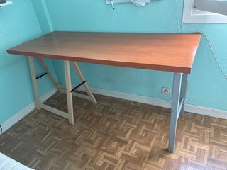 Tavolo da studio in legno con 4 cassetti