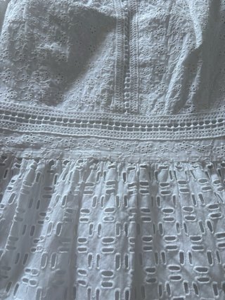 Vestido blanco bordado