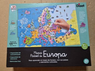 Puzzle Mapa Europa 125 Piezas Diset
