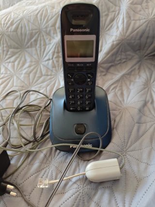 Teléfono Inalámbrico Panasonic Negro/Azul