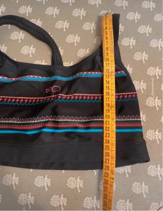 Costume due pezzi nero multicolor