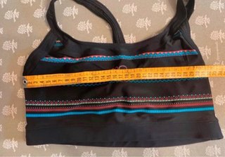 Costume due pezzi nero multicolor