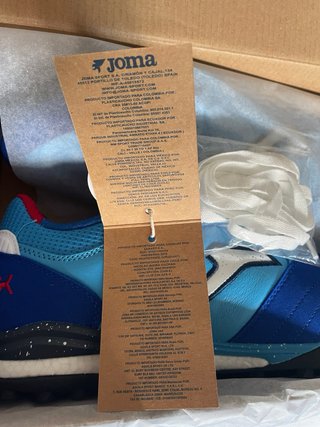 Zapatillas fútbol Joma Azul/Blanco