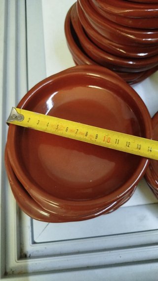 20 Cuencos de arcilla marrones