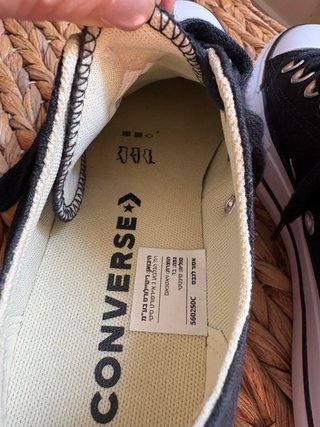 Converse All Star Talla 37 (4.5) Negro/Blanco
