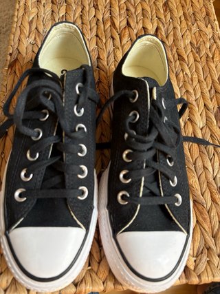Converse All Star Talla 37 (4.5) Negro/Blanco