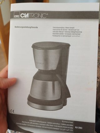 Cafetera Clatronic Aluminio Goteo