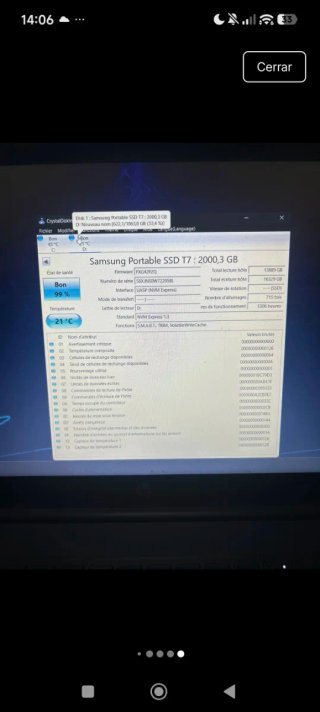 Disco Duro Externo SSD Samsung T7 2TB Gris