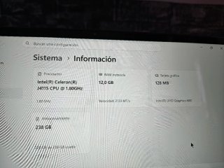 Chuwi Gemibook Grigio Intel, 12GB RAM 238GB SSD