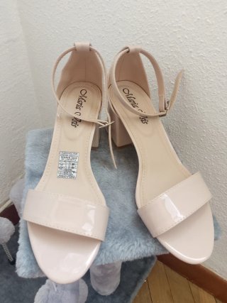 Tacones Maria Isis Beige Tacón Medio