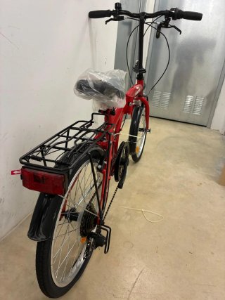 Bicicleta Plegable Kinder Bueno Roja