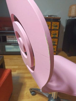 Silla infantil escritorio regulable rosa