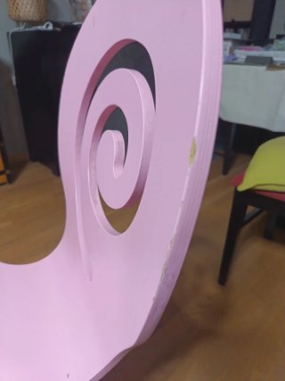 Silla infantil escritorio regulable rosa