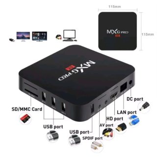 MXQ PRO 4K Android TV Box 8GB RAM 64GB ROM Decoder
