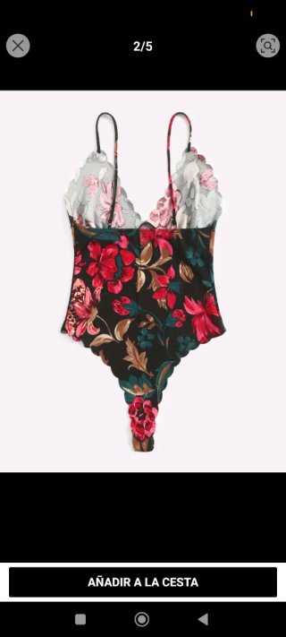 Conjunto floral body y pantalón campana