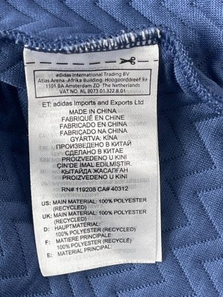 Chaqueta deportiva Adidas azul