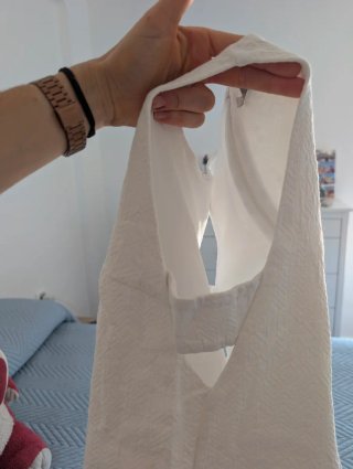 Vestido corto blanco Zara