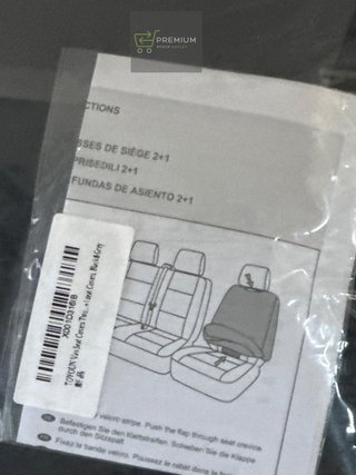 TOYOUN Fundas Asientos Furgonetas y Camiones de 1 + 2 (3 plazas)