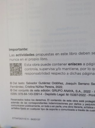 Lengua y literatura 1 ESO