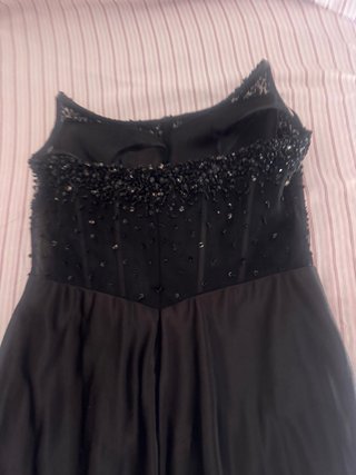 Vestido negro pedrería gitana