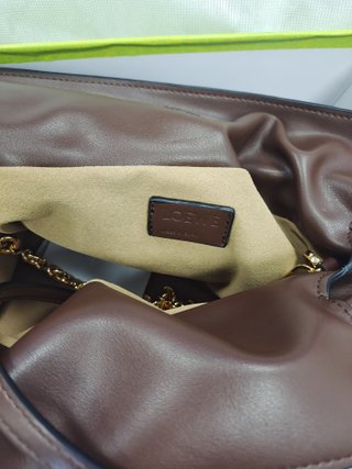 Bolso Loewe Flamenco Piel Napa Marrón