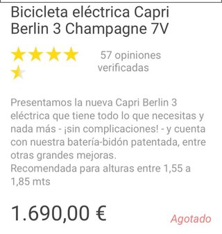 Bicicleta eléctrica Biciclasica 7V
