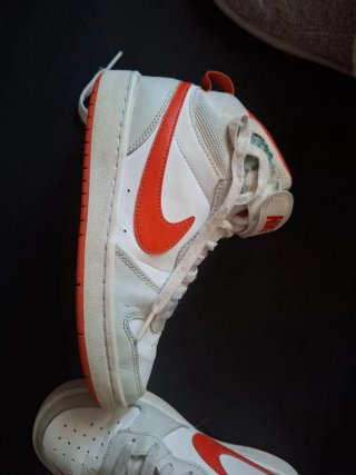 Zapatillas Nike Dunk High Naranja Blanco