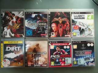 Lote 8 Juegos PS3: Dirt, PES, Soul Calibur, etc.