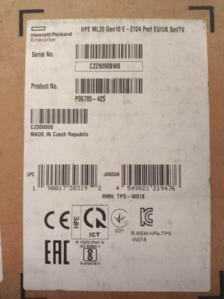Servidor HPE ProLiant ML30 Gen10. Totalmente nuevo