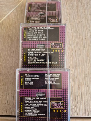 Casetes Disco Vol. 1, 2, y 3 año 1996