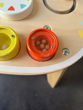 Mesa de actividades de madera para bebés