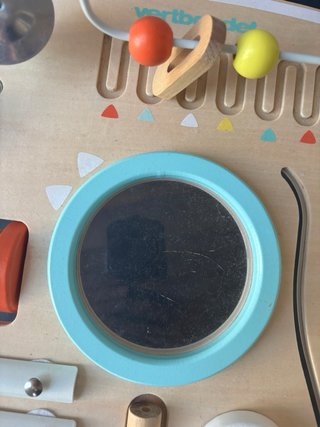Mesa de actividades de madera para bebés