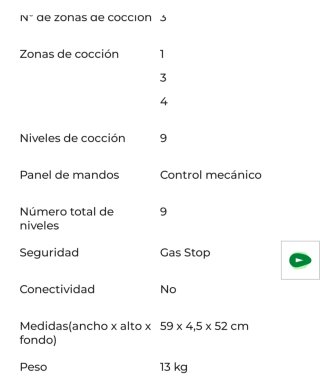 Placa de gas Balay 3 quemadores nueva