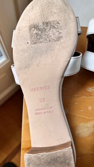 Sandali tipo Hermes bianchi