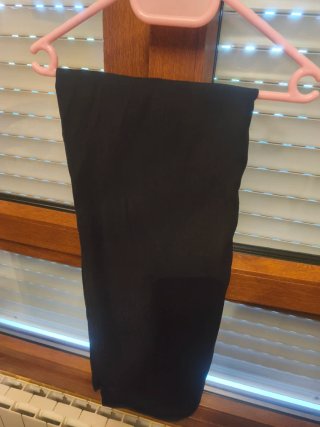 Pantalón ancho mujer negro