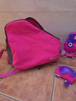 Patines Oxelo + Protecciones + Bolsa