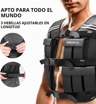 PROIRON Chaleco Lastrado 10/20kg + 20 Pesos