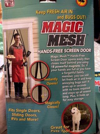 Mosquitera Magic Mesh 100x210cm