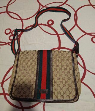 Bolso bandolera Gucci Beige Marrón