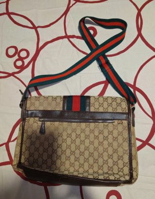 Bolso bandolera Gucci Beige Marrón