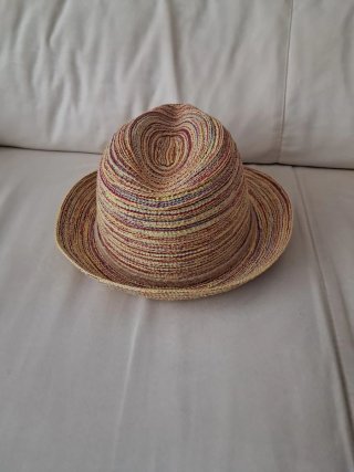 Sombrero simula  paja multicolor