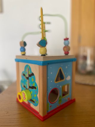 Cubo Actividades Madera Bebé