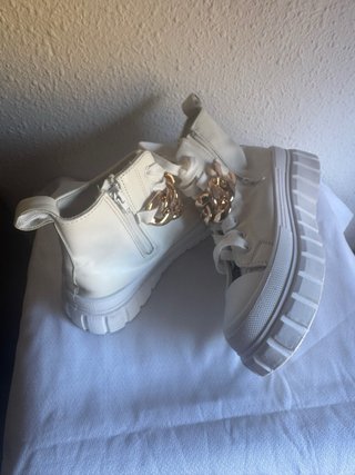 Zapatillas ELA Botín Plataforma Cadena Dorada