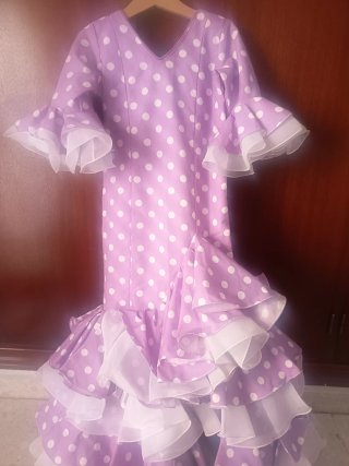 Vestido Flamenca Lunares Talla 6