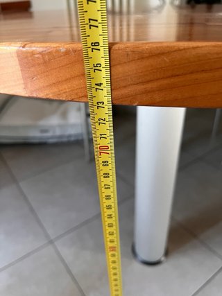 Penisola Legno con 4 Sedie Metallo
