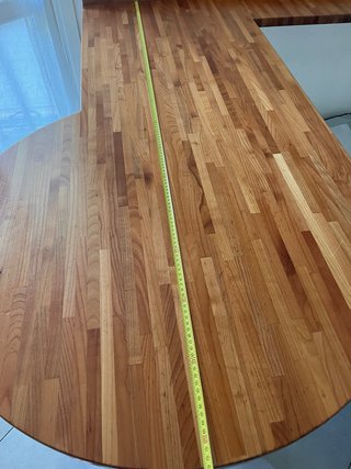 Penisola Legno con 4 Sedie Metallo